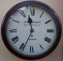English Fusee 12” Dial Clock: Montevideo Railway, Uruguay